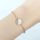 Enchaîner圓形手鏈．珍珠貝母 - WILLS JEWELLERY