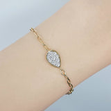 Enchaîner水滴形手鏈．鑽石 - WILLS JEWELLERY