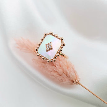 Enchaîner撲克牌戒指．珍珠貝母 - WILLS JEWELLERY