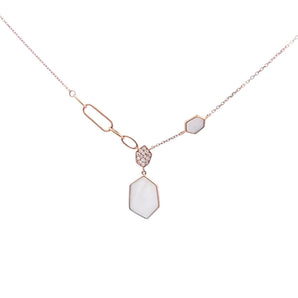 Enchaîner幾何頸鏈・珍珠貝母 - WILLS JEWELLERY