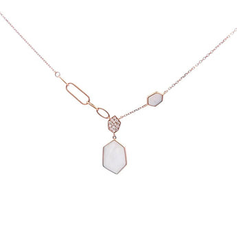 Enchaîner幾何頸鏈・珍珠貝母 - WILLS JEWELLERY