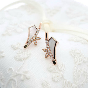 Enchaîner風箏形耳環．珍珠貝母 - WILLS JEWELLERY