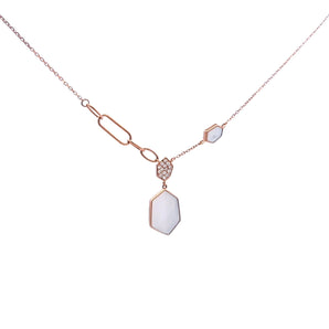 Enchaîner幾何頸鏈・珍珠貝母 - WILLS JEWELLERY