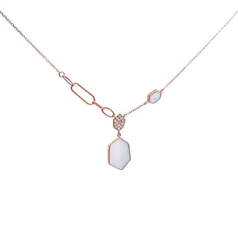 Enchaîner幾何頸鏈・珍珠貝母 - WILLS JEWELLERY