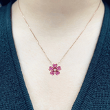 Garden・花漾粉紅藍寶石吊咀 - WILLS JEWELLERY