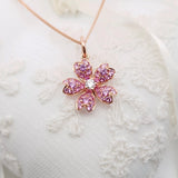 Garden・櫻花粉紅藍寶石頸鏈 - WILLS JEWELLERY