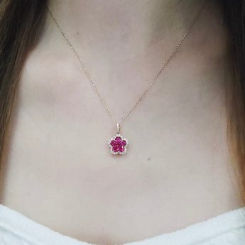 Garden 吊墜．紅寶石 - WILLS JEWELLERY