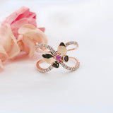 Garden・蝴蝶粉紅藍寶石戒指 - WILLS JEWELLERY
