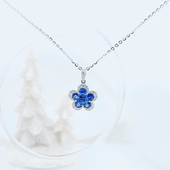 （網店限定！）Garden 吊墜．藍寶石 - WILLS JEWELLERY