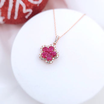 Garden 吊墜．紅寶石 - WILLS JEWELLERY