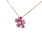 Garden・花漾粉紅藍寶石吊咀 - WILLS JEWELLERY