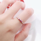 （網店限定！）Garden・Mosaic 戒指．粉紅色藍寶石 - WILLS JEWELLERY