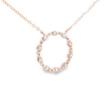 圓圈頸鏈・鑽石 - WILLS JEWELLERY