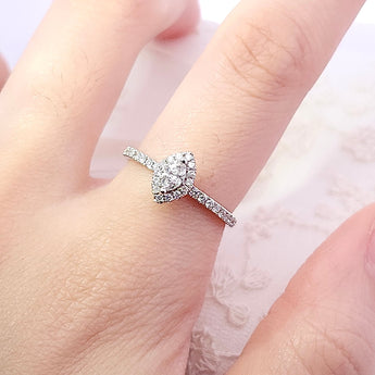 馬眼戒指．鑽石 - WILLS JEWELLERY