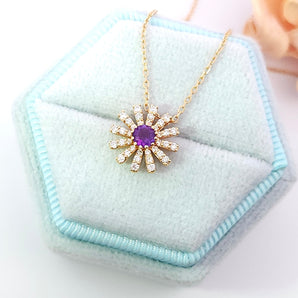 花漾頸鏈・紫晶 - WILLS JEWELLERY