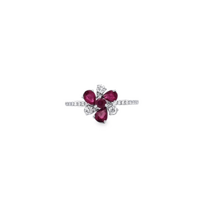 風車戒指・紅寶石 - WILLS JEWELLERY
