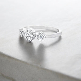 三花戒指・鑽石 - WILLS JEWELLERY