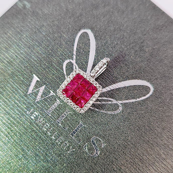 公主風吊墜．紅寶石 - WILLS JEWELLERY