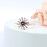 花漾戒指・紫晶 - WILLS JEWELLERY