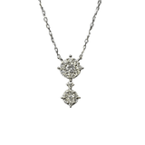 雙花鑽石項鍊 - WILLS JEWELLERY