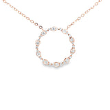 圓圈頸鏈・鑽石 - WILLS JEWELLERY