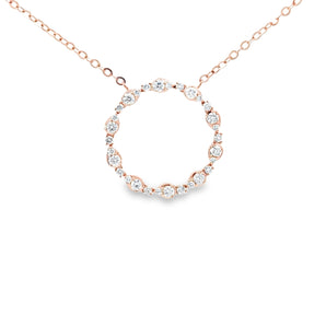 圓圈頸鏈・鑽石 - WILLS JEWELLERY