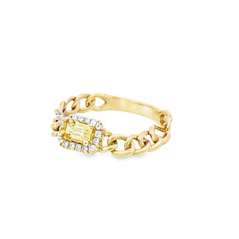 拼接款戒指．黃色藍寶石 - WILLS JEWELLERY