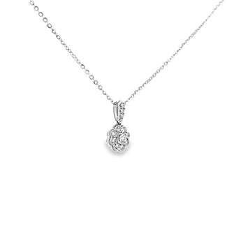 花朵吊墜．鑽石 - WILLS JEWELLERY