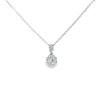 花朵吊墜．鑽石 - WILLS JEWELLERY