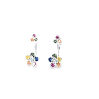 花朵耳環．彩寶 - WILLS JEWELLERY