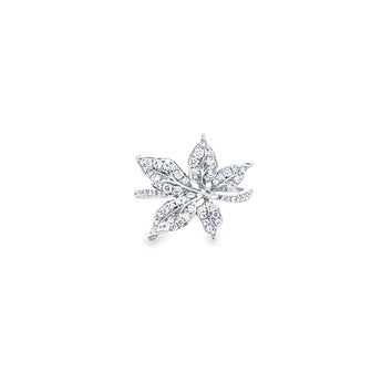 楓葉戒指．鑽石 - WILLS JEWELLERY