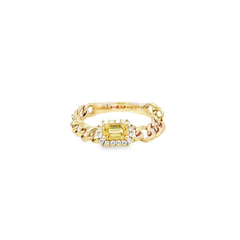 拼接款戒指．黃色藍寶石 - WILLS JEWELLERY