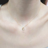 水滴頸鏈．鑽石 - WILLS JEWELLERY