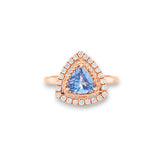 三角形戒指 · 天藍色藍寶石 - WILLS JEWELLERY