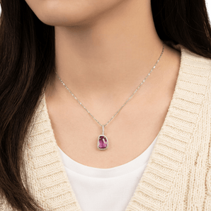 粉紅藍寶石吊墜 - WILLS JEWELLERY