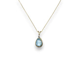 水滴托帕石鑽石吊墜 - WILLS JEWELLERY