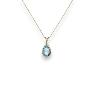 水滴托帕石鑽石吊墜 - WILLS JEWELLERY