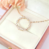 圓圈頸鏈・鑽石 - WILLS JEWELLERY