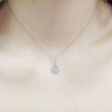 花朵吊墜．鑽石 - WILLS JEWELLERY