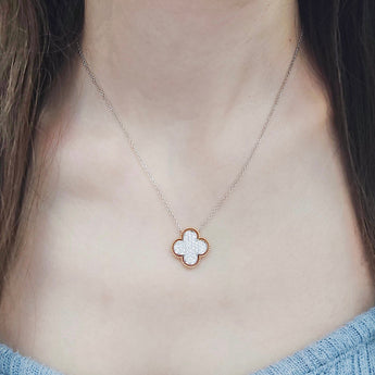 幸運四葉草頸鏈．鑽石 - WILLS JEWELLERY