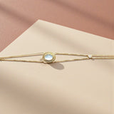 月光石雙層手鍊 - WILLS JEWELLERY