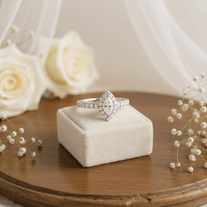 馬眼戒指．鑽石 - WILLS JEWELLERY