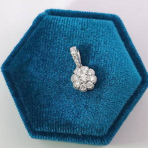 花朵吊墜．鑽石 - WILLS JEWELLERY