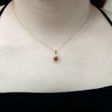 綻放花漾頸鏈．鴿血紅紅寶石 - WILLS JEWELLERY