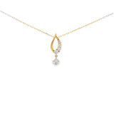 水滴頸鏈．鑽石 - WILLS JEWELLERY