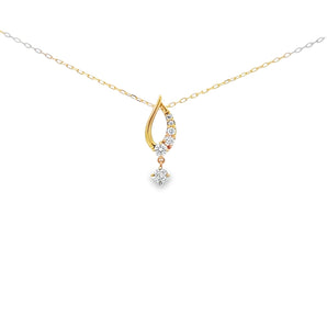 水滴頸鏈．鑽石 - WILLS JEWELLERY