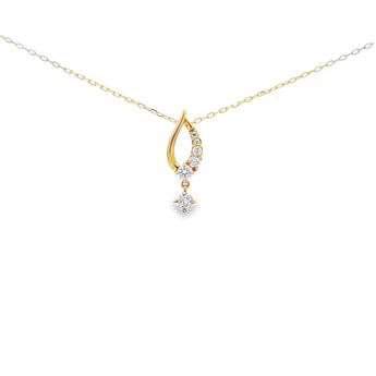 水滴頸鏈．鑽石 - WILLS JEWELLERY