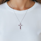 紅寶十字架吊墜 - WILLS JEWELLERY