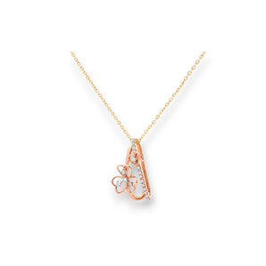 三葉草吊墜．鑽石 - WILLS JEWELLERY