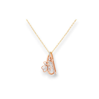 三葉草吊墜．鑽石 - WILLS JEWELLERY